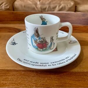 Beatrix Potter Peter Rabbit Wedgwood Plate Saucer & Cup